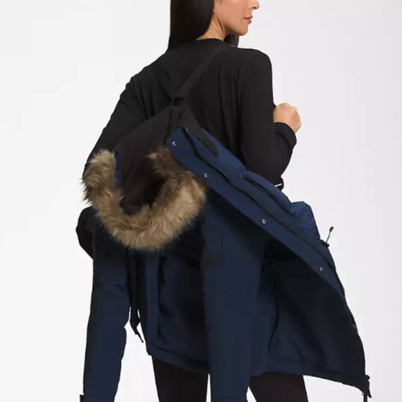 Northface Womens Expedition MucMurdo Parka Size Large Summit Navy NWT - Picture 5 of 16